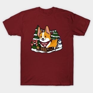 Winter Corgi T-Shirt